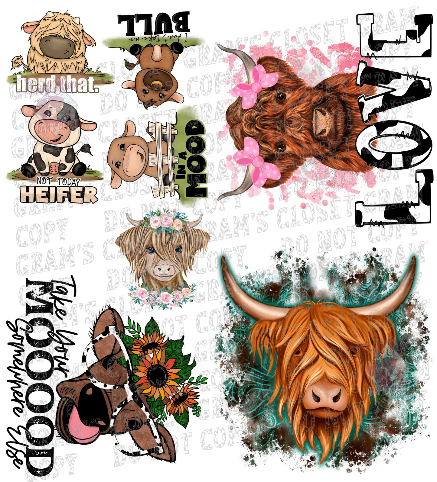 Sampler DTF Prints