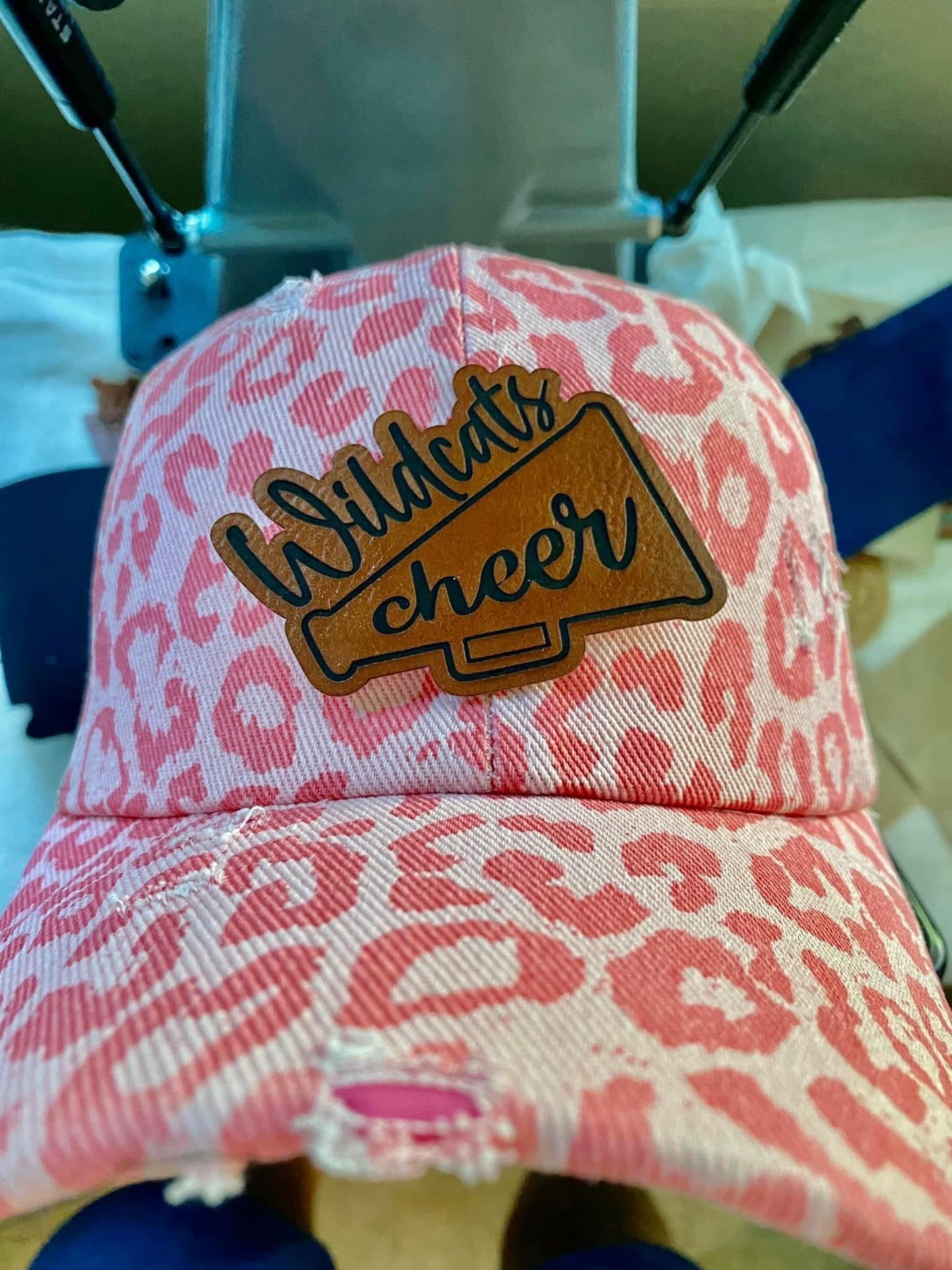 Custom Snap Backs with Leather Patch