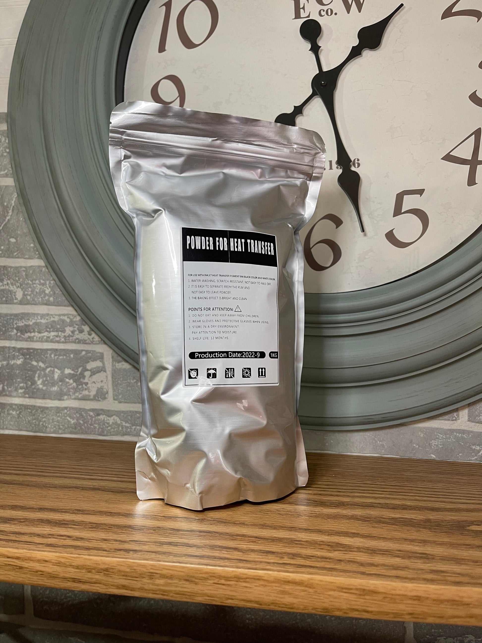 Hotmelt Adhesive DTF Powder – White (1 Kg) for Any Color Transfer