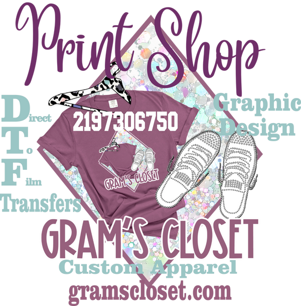 Blanks by Grams Closet DTF Print Shop & Wholesale