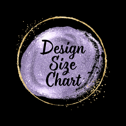 Design Size & Placement Chart