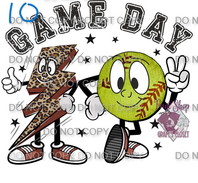 Softball Designs DTF Transfer – Hot Peel for Durable Apparel