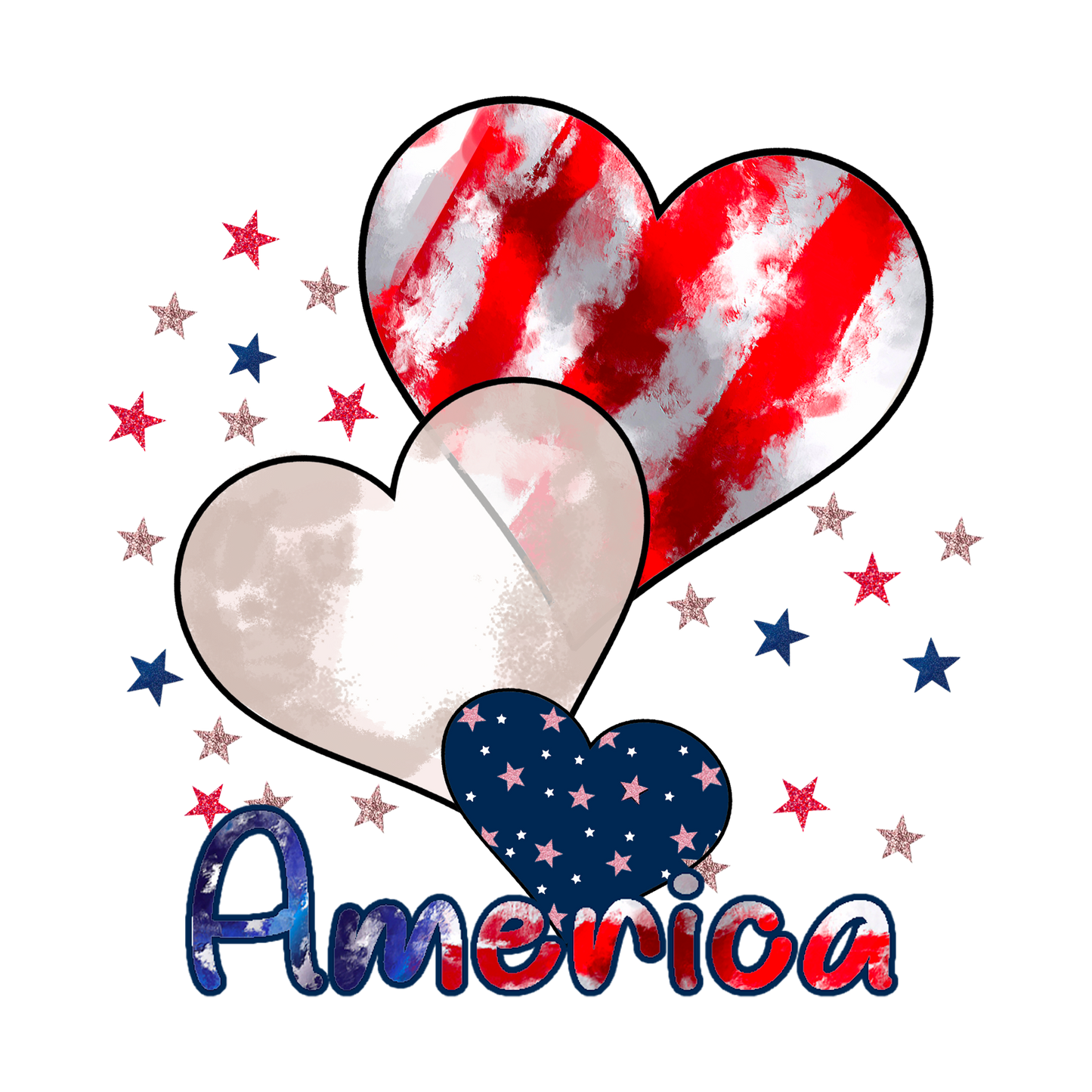 Patriotic DTF Transfers – Cold Peel Heat Transfers for Apparel