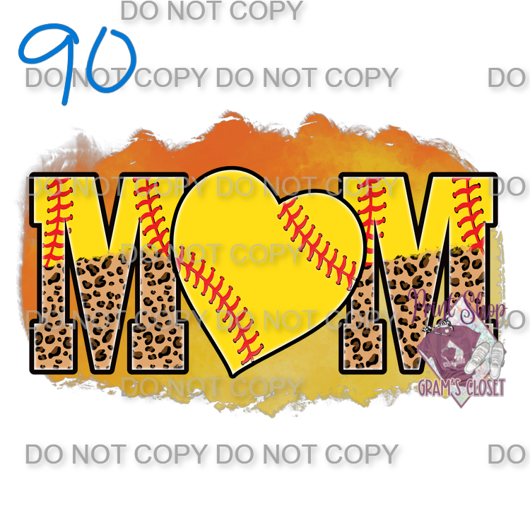 Softball Designs DTF Transfer – Hot Peel for Durable Apparel
