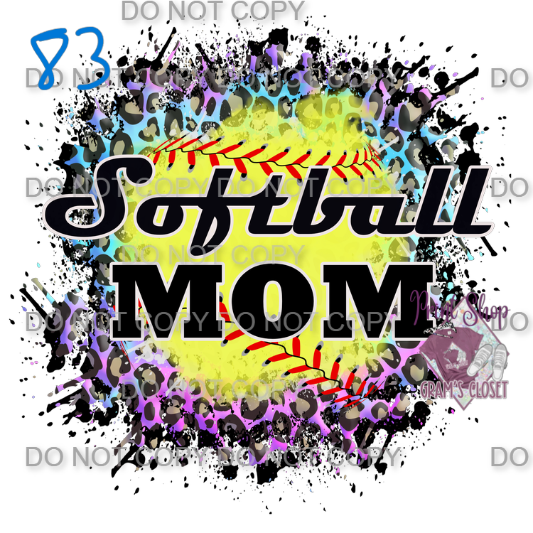 Softball Designs DTF Transfer – Hot Peel for Durable Apparel