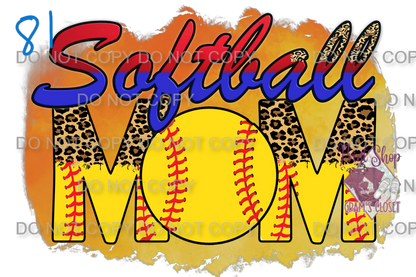 Softball Designs DTF Transfer – Hot Peel for Durable Apparel
